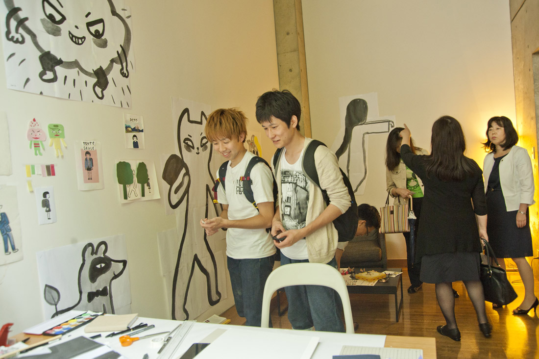 Iris de Mouy. Visite d'atelier. Villa Kujoyama
