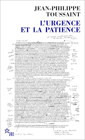Jean Philippe Toussaint_l urgence et la patience_2012