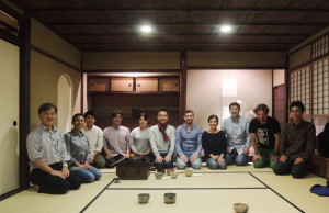 Todd and Hagino 15:11:06 tea reception at Kyoto Architectural College