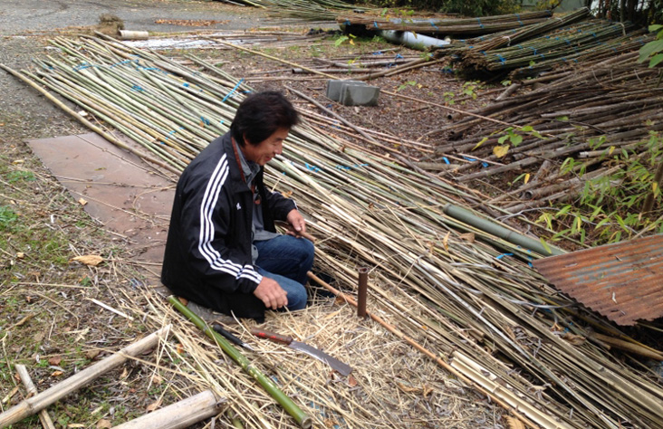 todd hagino 151113-visiting-shoji-tanabe-bamboo-maker