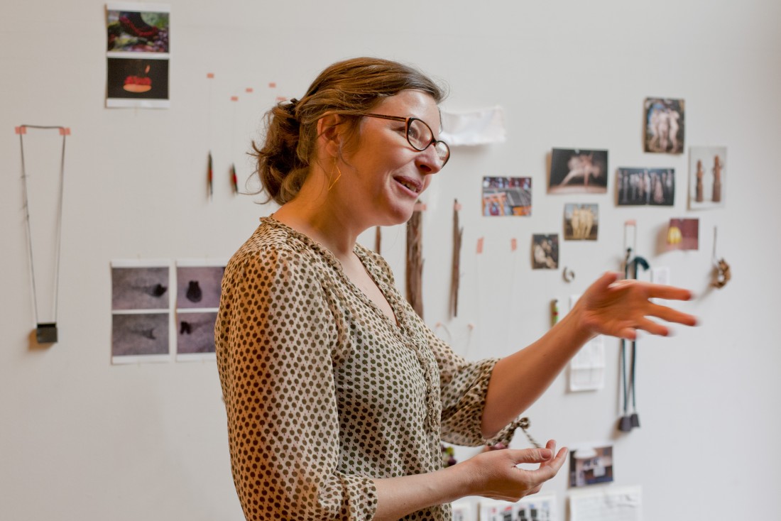 Céline Sylvestre. Visite d'atelier