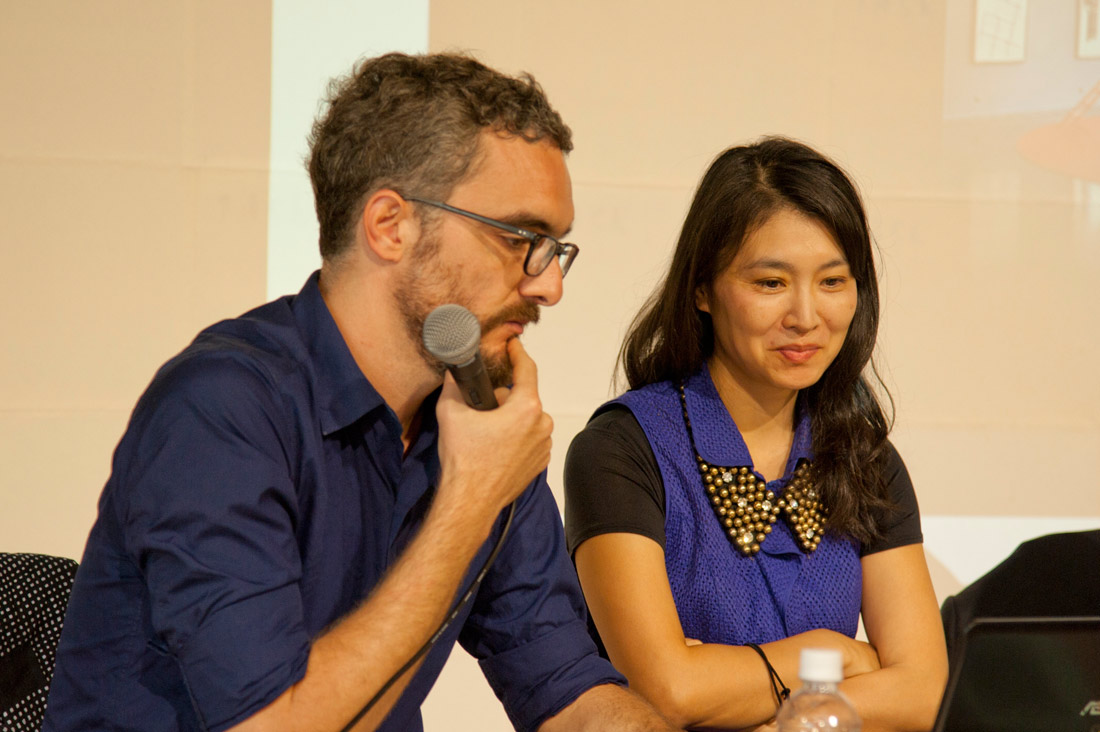 Conférence Vincent Romagny - Reiko Tsubaki - Villa Kujoyama - Photo Arnaud Rodriguez