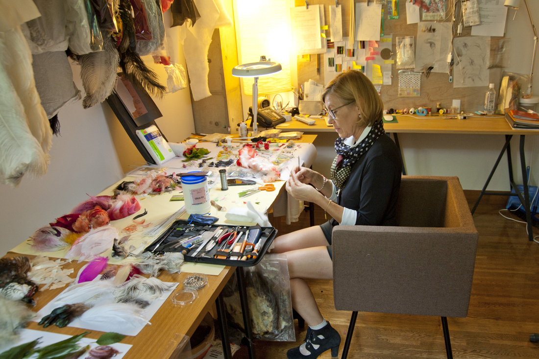 Nelly Saunier. Visite d'atelier